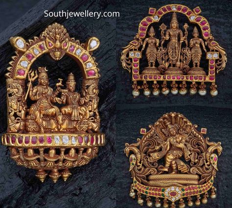 Nakshi Pendants Temple Jewellery, Antique Gold Pendant Designs, Antique Pendants Gold Indian, Nakshi Pendants, Temple Jewellery Pendants, Navrathan Jewellers, Nakshi Jewellery, Temple Jewelery, Temple Jewelry Necklace