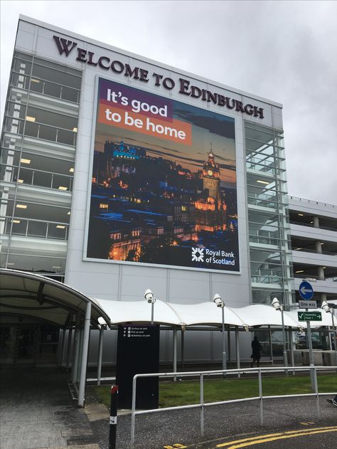 Edinburgh Scotland airport Nyc December, Nyc In December, Airport Signs, Edinburgh Airport, Airport Aesthetic, Royal Bank, Bangkok City, Vision Board Images, December 2024