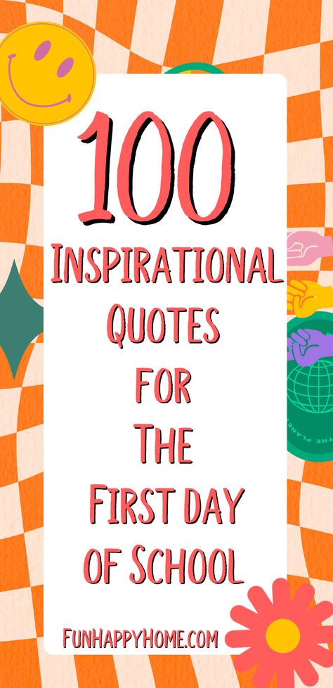 Unleash your potential this academic year! Get inspired with our collection of 100 first-day-of-school quotes. First Day Of Teaching Quotes, 100 Inspirational Quotes, First Day At University Quotes, Happy 1st Day Of School Teacher, First Week Of School Quotes, First Day Teacher Quotes, Teacher First Day Of School Quotes, Teachers First Day Of School Quotes, New Academic Year Quotes