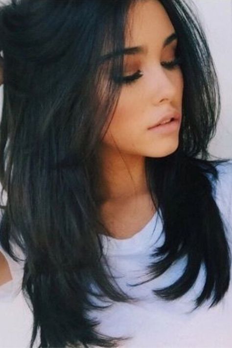 These feathered layers...😍 This razor cut is one of our favorite styles of 2019 and looks stunning with soft waves. Long Hair With Layers, Haircut For Long Hair, Ideas Haircut, Dunner Wordend Haar, Haircuts For Long Hair With Layers, Hair With Layers, Natural Hair Wigs, Medium Length Hair With Layers, Long Black Hair