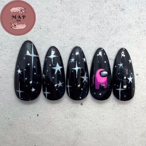 Among Us Nails, Ikea Baby Nursery, Kid Nails, Nails Trend, Diy Nails At Home, Nails For Kids, Nails 2020, New Nail Art, Nails Pink