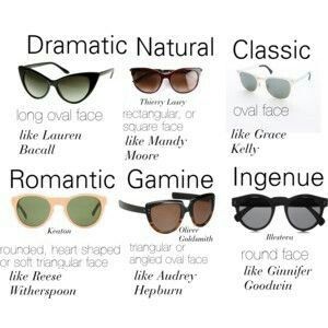 Soft Classic Sunglasses, Flamboyant Natural Sunglasses, Dramatic Classic Sunglasses, Natural Ingenue Style, Ingenue Classic, Ingenue Natural, Romantic Gamine, Theatrical Romantic Style, Soft Classic Kibbe