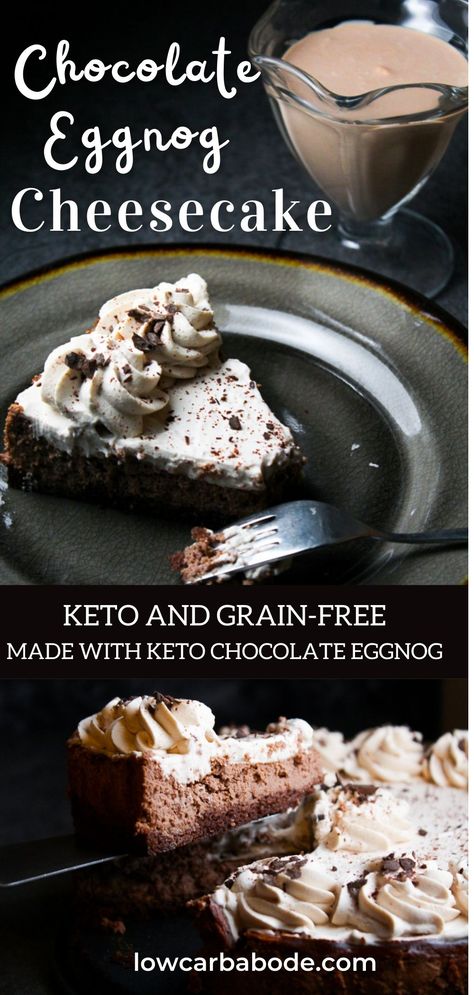 Keto Christmas Cheesecake, Keto Chocolate Desserts, Keto Tea, Chocolate Eggnog, Keto Gingerbread, European Desserts, Keri Soup, Gingerbread Chocolate, Cheescake Recipe