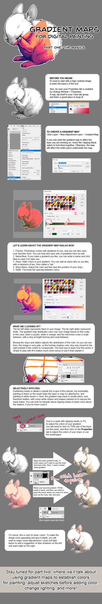 Gradient Map Tutorial, Gradient Map, Art Advice, Digital Painting Techniques, Smen, Coloring Tutorial, Digital Painting Tutorials, Clip Studio Paint, Process Art