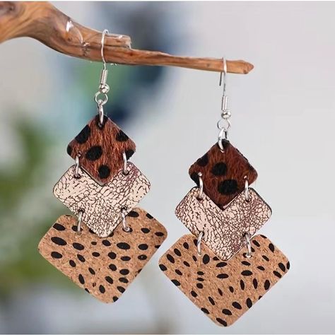 Fall polymer clay earrings