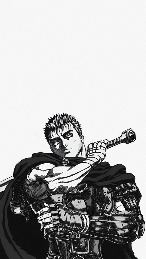 Bezerker Manga Wallpaper, Guts Berserk Tattoo Ideas, Berserk Guts Wallpapers, Guts Background, Guts Wallpaper Berserk, Guts Berserk Wallpaper, Guts Berserk Tattoo, Guts Drawing, Berserk Panels