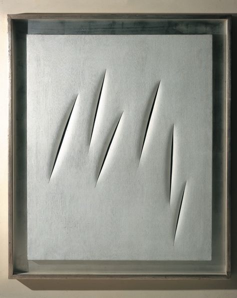 Artist List, Lucio Fontana, Grey Art, List Of Artists, Wabi Sabi, Visual Art, Abstract Painting, Art Inspiration, Art Design