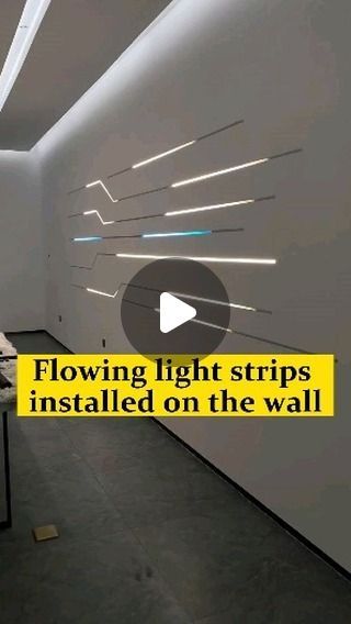 Light Strip Wall Design, Led Wall Decor, Stripped Wall, Ad Home, Led Diy, Tape Lights, Led Stripes, Led Wall Lights, Running Lights