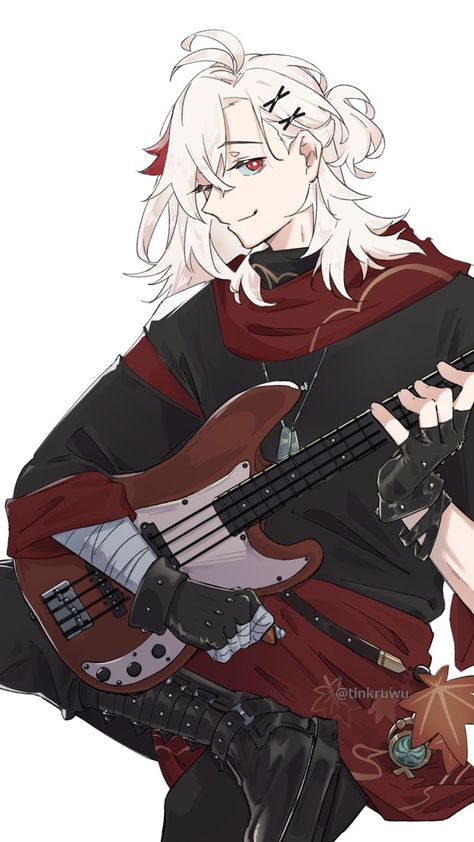 Kazuha Kaedehara, Kazuha Genshin Impact, Kazuha Genshin, Band Au, Anemo Boys, Kaedehara Kazuha, Anime Fairy, Fanarts Anime, White Hair