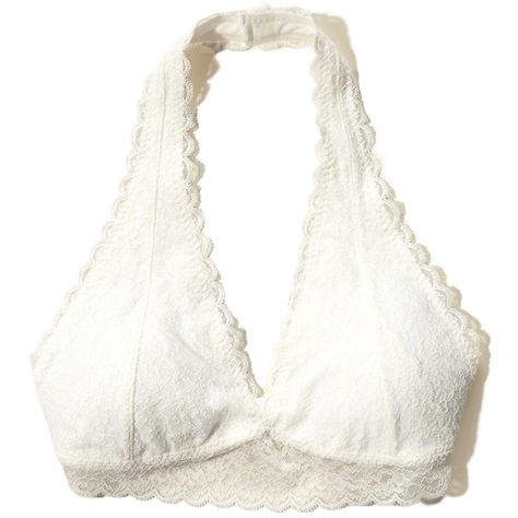 Hollister Removable-Pads Lace Halter Bralette ($17) ❤ liked on Polyvore featuring intimates, bras, underwear, lingerie, white lace, lace bralette bra, lingerie lace bra, bralette bras, lingerie bra and halter tops Lacy Bras, Halter Neck Bra, Bras Lace, White Lace Lingerie, White Lace Bra, Lace Halter Top, Lacy Lingerie, Lingerie White, Lacy Bra