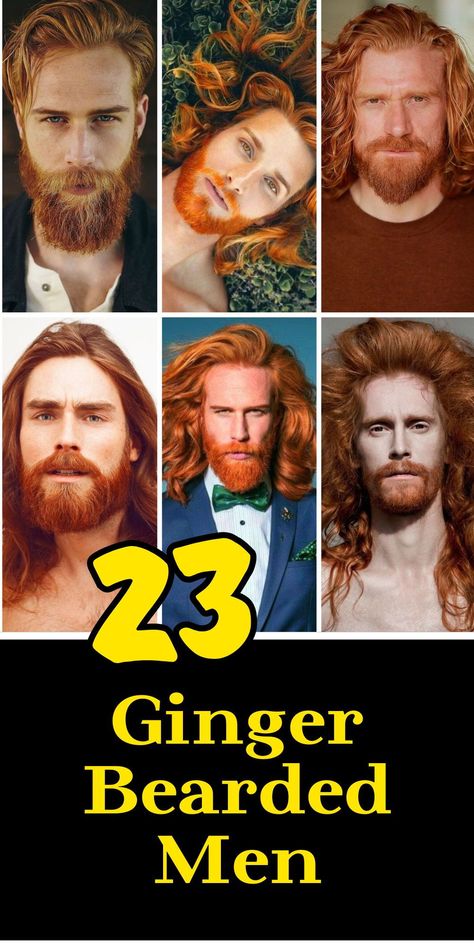 Join the ginger beard revolution! Our exploration reveals how ginger-bearded men are breaking fashion boundaries, creating a bold statement with their red locks and beards Men With Beards Hairstyles, Ginger Bearded Men, Buff Redhead Men, Men's Goatee Styles, Hot Scottish Men, Beard Ideas, Ginger Hair Men, Goatee Styles, Vintage Beard