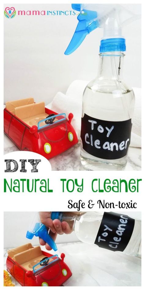 DIY Natural Toy Cleaner Cleaning Stuff, Baby Toys Diy, Disinfectant Spray, Diy Bebe, Cleaning Toys, Homemade Toys, Natural Toys, Natural Cleaners, Safe Cleaning Products