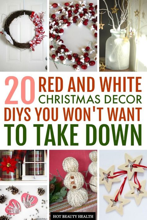 White Christmas Decor Living Room, White Christmas Decorating Ideas, Living Room Decorative Pillows, Red And White Christmas Decor, Xmas Projects, Red Christmas Decor, Christmas Decorating Ideas, Red And White Christmas, Christmas Decorations Living Room