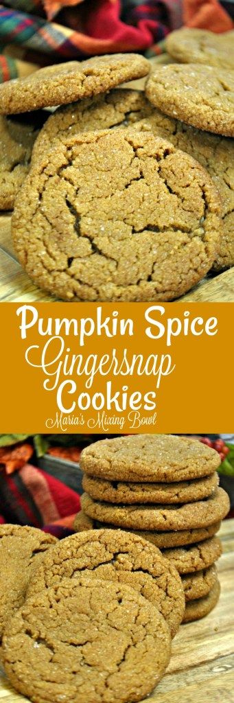 Pumpkin Spice Gingersnap Cookies Gingersnap Cookies, Ginger Snap Cookies, Ginger Snap, Bar Cookies, Fall Treats, Molasses, Easy Cookies, Favorite Cookies, Christmas Cookie