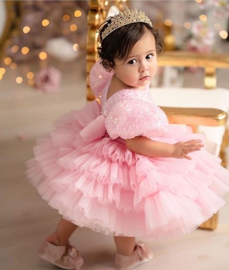 Birthday Frocks For Baby Girl, 1st Birthday Dress For Baby Girl, Kiddie Prom, Princess Baby Dress, 1st Birthday Girl Dress, Birthday Frocks, Baby Princess Dress, Frocks For Babies, Prince Costume