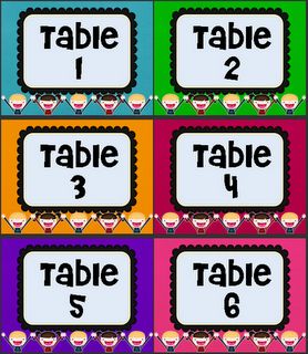 printables for the classroom Table Numbers Classroom, Free Printable Table Numbers, Preschool Classroom Labels, Classroom Center Signs, Classroom Supply Labels, Labels Free Printable, Table Labels, Classroom Preschool, Teacher Toolbox Labels