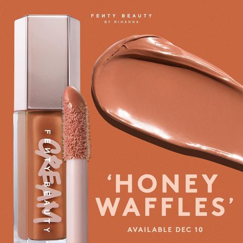 Fenty Lipgloss, Honey Waffles, Your Lips, Fenty Beauty, Rihanna, Waffles, Pancakes, Dip, Lips