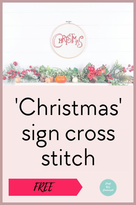 Grab this free Christmas sign cross stitch pattern for free. Quick and easy. Simply download the printable pdf chart and get stitching Christmas Cross Stitch Patterns Free Charts, Free Christmas Cross Stitch Patterns, Christmas Cross Stitch Patterns, Christmas Cross Stitch Patterns Free, Free Chart, Cross Stitch Patterns Christmas, Christmas Sign, Cross Stitch Patterns Free, Free Cross Stitch