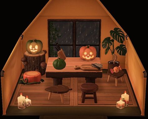 Pumpkin Carving Animal Crossing, Animal Crossing Pumpkin Carving, Halloween Core, Acnh Halloween, Rainy Window, Carving Pumpkins, Window Design, Pumpkin Carving, Animal Crossing