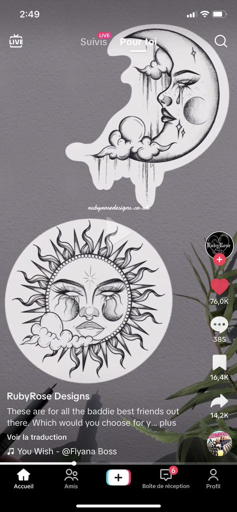 Feminine Moon Face Tattoo, Smiling Moon Tattoo, Moon Tattoo With Face, Rubyrose Designs, Sun Moon Tattoo, Luna Tattoo, Moon Stars Art, Moon Sun Tattoo, Evil Tattoos