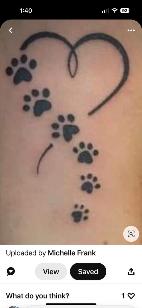 Dog Remembrance Tattoo Paw Print, Multiple Dog Tattoo, Doggie Tattoos, Dog Paw Tattoo Design, Paw Tattoos For Women, Tattoo Paw Print, Cat Paw Tattoo, Cat Paw Print Tattoo, Ankle Foot Tattoo