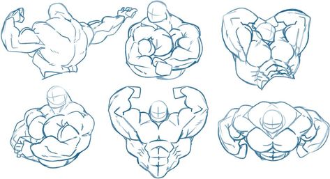 Muscular Pose Reference, Muscle Pose, Pose Drawing Reference, 남성 근육, Pose Reference Drawing, Manga Drawing Tutorials, Human Anatomy Art, Reference Drawing, Chibi Drawings