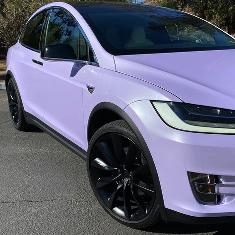 Purple Tesla, Car Tesla, Purple Vinyl, Periwinkle Purple, The Color Purple, Vibe Check, Liquid Metal, Paint Protection, Tesla Model S