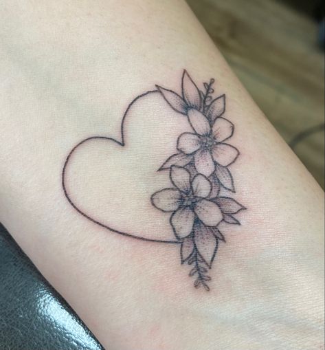 Tattoo in memory of my mother in law. Mother In Law Tattoos, Mother In Law And Daughter In Law Tattoo, Law Tattoo, Beautiful Flower Tattoos, Blossom Tattoo, Lotus Tattoo, Mother In Law, Matching Tattoos, Meaningful Tattoos