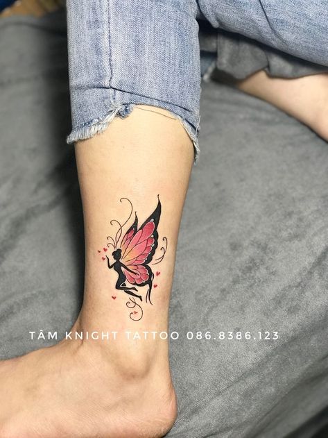 Places For A Tattoo For Women, Angel Butterfly Tattoo Designs, Angel With Butterfly Tattoo, Angel Tattoo For Women On Arm, Unique Tattoo Designs Creative For Women, Girl Tattoos On Arm, Ankle Tattoo Designs Unique, Butterfly Angel Tattoo, Male Wrist Tattoos