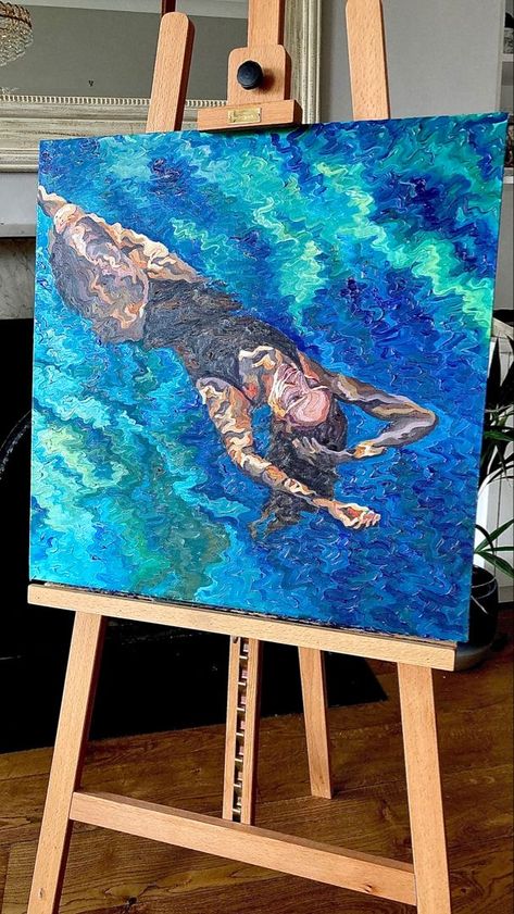 Painting Ideas Oil Paint, Night Sky Canvas Painting, Katie Mcgowan, Beginners Sketch, Beginners Canvas Painting, Dog Portraits Illustration, How To Make Canvas, Canvas Painting For Beginners, Painting Materials