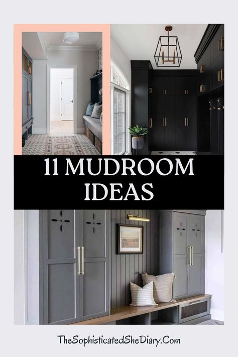 A beautifully organized mudroom featuring stylish storage solutions, cozy decor, and functional design ideas to inspire your next makeover. Modern Mudroom Ideas, Small Mudroom Ideas Entryway, Dark Tile Floors, Organized Entryway, Functional Mudroom, Mudroom Remodel, Bedroom Decorating Tips, Mudroom Lockers, Mudroom Ideas