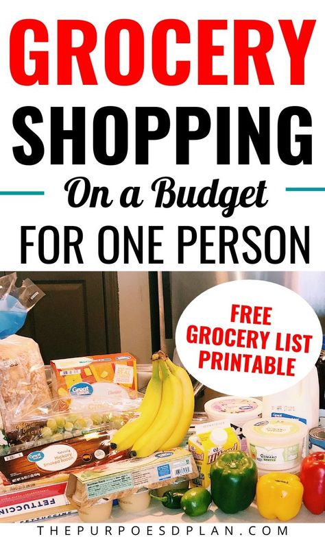 Grocery List For One, Monthly Food Budget, Grocery Shopping On A Budget, Eat Healthy On A Budget, Free Grocery List, Healthy On A Budget, Shopping On A Budget, How To Eat Healthy, Keto Shopping List