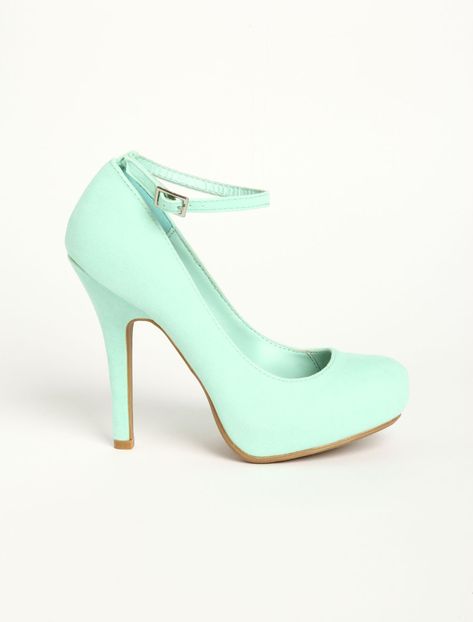 Faux Suede Ankle Strap Pumps Tiffany Blue Heels, Mint Heels, Quinceanera Shoes, Color Tiffany, Homecoming Shoes, Fun Wedding Shoes, Blue Wedding Shoes, Prom Heels, Blue Cute