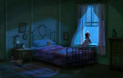 Concept art from Disney's The Princess and the Frog Visual Style, Concept Art World, Color Script, Disney Concept Art, Princess And The Frog, Walt Disney Animation Studios, Walt Disney Animation, Scene Design, Animation Background