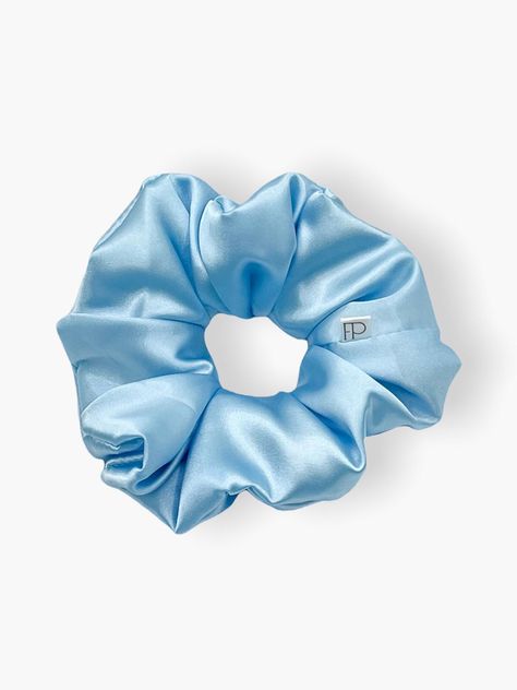 Light Blue Scrunchie, Blue Scrunchie, Hair Scarves, Satin Scrunchies, Hair Scrunchies, Wild Card, Bachelorette Gifts, Claw Clips, The Blues