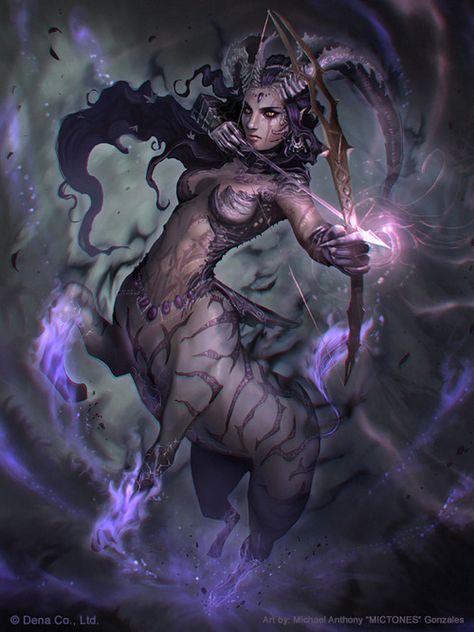 ... Female Centaur, Bow And Arrow, Mythological Creatures, Mystical Creatures, Fantasy Warrior, Arte Fantasy, 판타지 아트, Magical Creatures, Fantasy Artwork