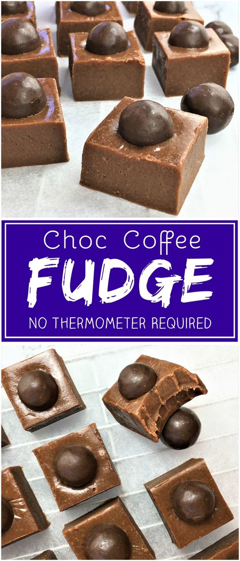 Chocolate Coffee Fudge with no thermometer | mocha | mocha fudge | no candy thermometer | fudge no thermometer Coffee Fudge Recipes, Coffee Fudge, Mocha Fudge, Food Glorious Food, Jaffa Cake, Mocha Coffee, Homemade Fudge, Fudge Easy, Candy Thermometer