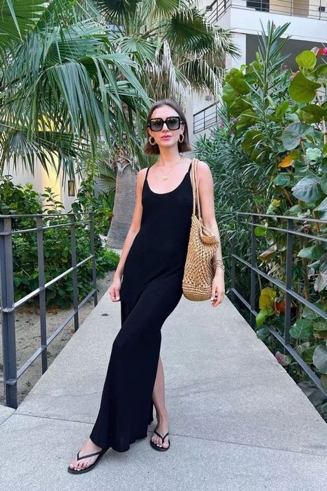 Are you looking for the perfect vacation dress for your upcoming beach getaway? Look no further than the Beach Vacation Dress Black Maxi Dress. This stunning maxi dress is perfect for lounging on the beach or taking a stroll through town. It features a timeless black color and a flattering silhouette that will make you feel confident and stylish. Whether you're going for a laid-back or a more formal look, the Beach Vacation Dress Black Maxi Dress is the perfect choice.(includes affiliate links) Black Maxi Dress Outfit, Maxi Dress Outfit Summer, Town Outfits, Vacation Dresses Beach, Summer Wardrobe Staples, Maxi Dress Outfit, Beach Getaway, Vacation Dress, Timeless Dress