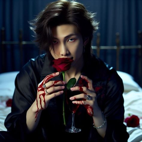 Rm Vampire Edit, Rm Vampire, Bts Vampire, Kpop Halloween, Ff Bts, Joon Hyung, Hoseok Bts, Bts Imagine, Perfect Boy