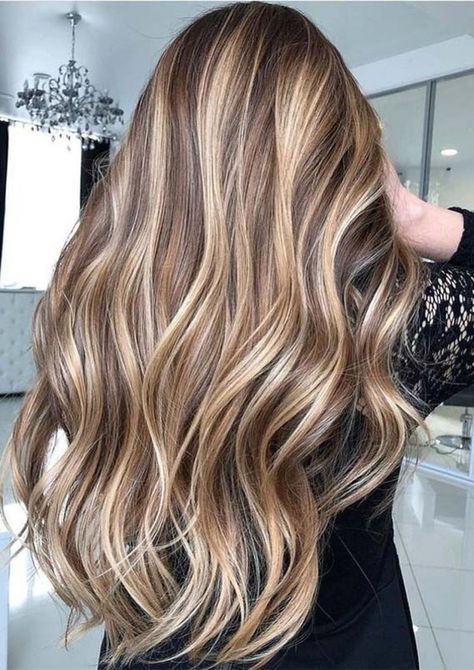 Brunette Hair Color With Highlights, Balayage Hair Color Ideas, Long Hair Highlights, Balayage Hair Color, Brunette Hair With Highlights, Brown Hair With Blonde Highlights, Brown Hair Balayage, Balayage Hair Blonde, Blonde Hair With Highlights