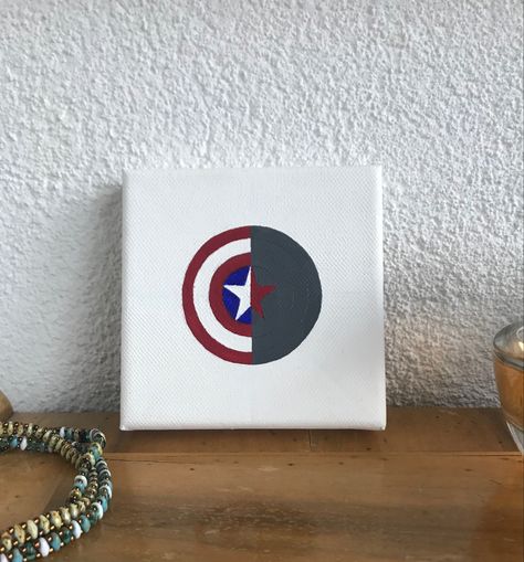 The Captain America and Wintersoldier Shield drawn on a canvas. If you like this canvas let me know with a comment. #Stucky #Art #Canvas Drawing Captain America, Bucky Barnes Steve Rogers, Captain America Canvas, Shield Drawing, Acryl Art, Outline Drawing, Outline Drawings, Steve Rogers, Bucky Barnes