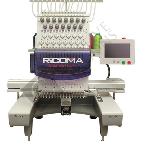 Ricoma Embroidery Machine 1501TC-7S Industrial Embroidery, Best Embroidery Machine, Brother Embroidery Machine, Industrial Machine, Computerized Embroidery Machine, Machine Embroidery Projects, Embroidery Projects, Embroidery Machine, Sewing Machine