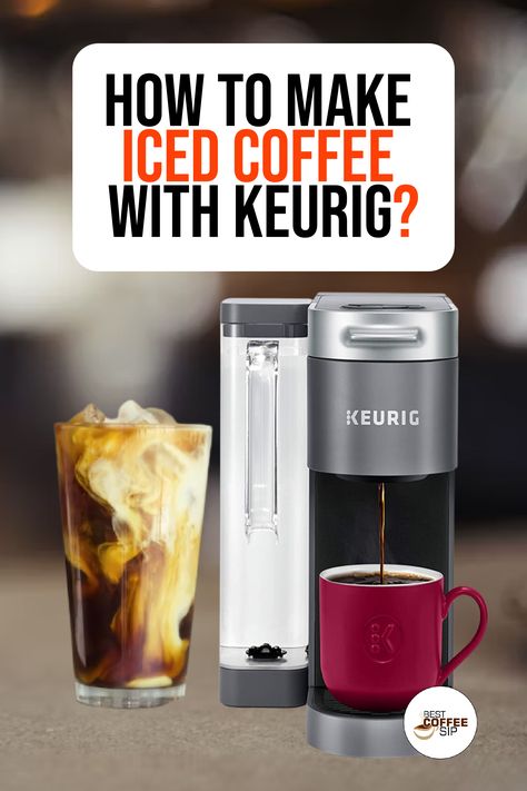 Make Iced COffee With Keurig Iced Keurig Coffee, K Cup Iced Coffee Recipe, Best Keurig Coffee Recipes, Iced Coffee Keurig Recipes, Iced Coffee Keurig, Keurig Iced Coffee Recipes, Iced Coffee With Keurig, Mcdonalds Iced Coffee, Iced Coffee Machine