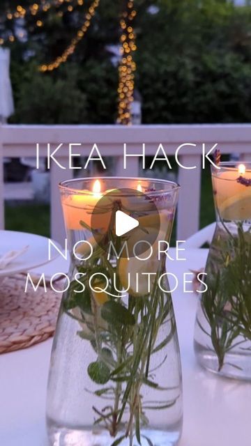 E.  Stübing on Instagram: "NO MOSQUITOES 🦟❗❗❗ Citronella Vase 🍋
easy IKEA HACK 🇸🇪 
Only 1,50€ for this gorgeous Glass Vase ☘️
Must have for Summer evenings in the Garden. 
.
What you need for this See my Story 👉 
Everything linked here 👉And an insider tip from me additionally 😉

Follow @herzenstimme for more DiYs Hacks and Upcycling ideas❤️
.
Werbung/AD
#diy #ikeahome #ikeahack #ikeahacks #musthaves #decorazioni #decoração #diyinspiration #mygarden #meinschönergarten #gardeninspo  #meinikea #amazonfinds #amazonhome #gartenimpressionen #citronella
@ikeahack @ikea @ikeahackersofficial @ikeacreativeideas" Ikea Glass Vase, Diy Vase Ideas, Outdoor Hacks, Easy Ikea Hack, Garden Pest Control, Upcycling Ideas, Outdoor Candles, Ikea Home, Outdoor Backyard