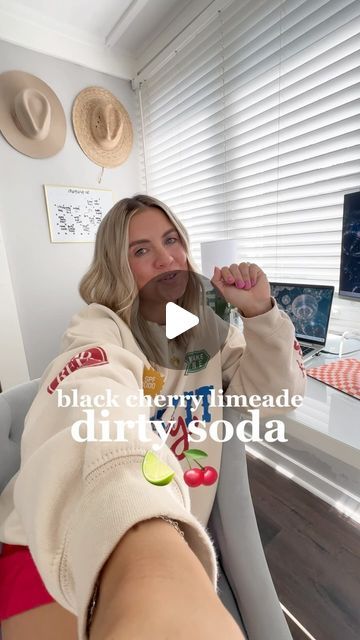 Brittany Voges on Instagram: "Black Cherry Limeaide Dirty Soda🍒🍋‍🟩   Battling the 2 PM slump with a @TrueLemon healthier dirty soda! The afternoons are always when I start to crave sugar and want to grab a diet soda, so today we’re trying a recipe that has no artificial sweeteners and is made with simple ingredients. I have loved the True Lime packets for years, so I am so excited to be partnering with True Lemon today to bring you a healthier afternoon pick me up. #TrueLemonPartner   Head over to my stories for a link to grab these Black Cherry Limeaide packets on True Lemon’s website, OR head over to @walmart to purchase a box!   Recipe 👇🏼 1 can of lime sparkling water  1 packet of True Lime Black Cherry Limeaide  1 tbsp sweet cream creamer Lots of ice and a lime wedge Directions: I Water Packets, True Lemon, Cherry Limeade, Diet Soda, Artificial Sweeteners, Sweet Cream, Lime Wedge, Sugar Cravings, Artificial Sweetener