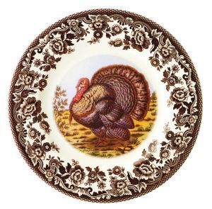 "We are just beginning to be engaged in another Christmas Duty, & next to eating Turkies, a very pleasant one, laying out Edward’s money for the Poor; & the Sum that passes through our hands this year is considerable, as Mrs. Knight left £20 to the parish." -- Jane Austen Plates Ideas, Spode Woodland, Turkey Plates, Turkey Salad, Turkey Platter, Kitchen Plate, Thanksgiving Table Settings, Turkey Dinner, Dinner Plate Sets