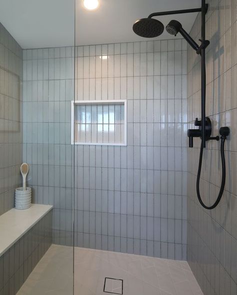 Light Grey Subway Tile Bathroom, Shower Subway Tile With Accent, Vertical And Horizontal Subway Tile Bathroom, Grey Vertical Subway Tile Bathroom, 3x16 Subway Tile Bathroom, Subway Tile Bathroom Vertical, Stacked Subway Tile Shower Wall, Grey Vertical Tile Bathroom, Grey Subway Tile Shower Ideas