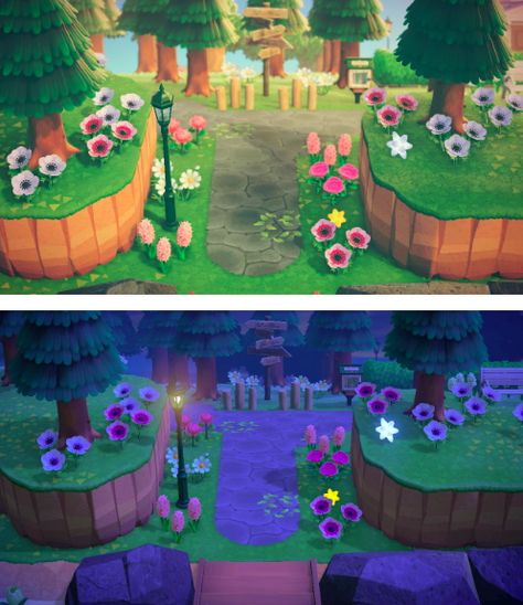 Acnh Grand Entrance, Simple Island Entrance Animal Crossing, Acnh Island Entrance Ideas Simple, Acnh Entrance Inspiration Simple, Acnh Entrance Ideas Fairycore, Acnh Fairycore Entrance, Island Entrance Animal Crossing, Acnh Entrance Ideas, Acnh Entrance Inspiration