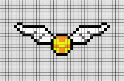 Pixel Art Harry Potter, Harry Potter Perler Beads, Harry Potter Cross Stitch Pattern, Cross Stitch Harry Potter, Pixel Art Minecraft, Image Pixel Art, Harry Potter Crochet, Art Harry Potter, Harry Potter Golden Snitch