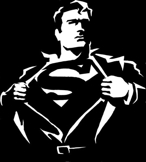 Nice Superman iconography here, in black and white. Superman Silhouette, Superhero Wallpaper Hd, Batman Svg, Superman Images, Superman Drawing, Logo Superman, Black Superman, Superman Wallpaper, Superman Movies